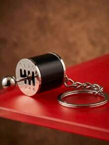 1pc Unisex Creative Gear Shift Zinc Alloy Keychain, Bag Pendant, Suitable For 14+, Party Favor - Multicolor - View 5