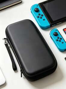 Switch 2 Carrying Case, Travel Carrying Case, Holds 10 Game Cartridges And Pockets, Black Protective Hard Shell Carrying Case For Switch 2 Console And Accessories - View 1