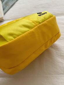 1pc Boys Girls Colorblock Nylon Zipper Closure Casual Crossbody Bag Suitable For All Seasons Daily Use - A - View 5