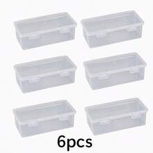 2/4/6/8 Pack Extra Large Clear PP Nail Polish Organizer - Stackable Storage For Nail Tools, Salon-Grade Beauty Accessory Box, Women's Gift, Christmas Gift, Great Gift For Women - Clear - View 9