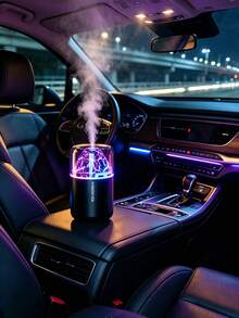 Realistic Volcano Lava Mini Small Humidifier, Seven-Color Ambient Light, Car Aromatherapy Mist Diffuser, Suitable For Bedroom, Living Room, Office, Increase Air Humidity, Relieve Indoor Dryness, Holiday Party, Perfect Holiday And Birthday Gift Choice - Multicolor - View 4
