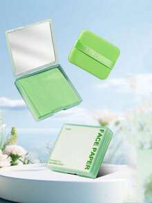 100 lembar/kotak Kertas Penyerap Minyak Unisex, Pengontrol Minyak & Pengecil Pori-Pori, Kertas Penyerap Minyak Wajah yang Menyegarkan, Alat Rias Portabel dengan Cermin & Puff Bedak, Cocok untuk Kulit Berminyak, Tisu Penyerap Minyak Linen untuk Rumah, Kantor, Sekolah, Perjalanan - MultiWarna - View 19