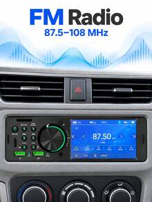 4.1 Inch Touchscreen Car Radio With Wired Android Auto, CarPlay, Bluetooth, FM, USB, Mirrorlink, 7-Color Lighting Car Audio System - MP5 - View 5