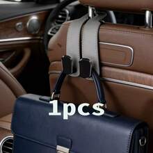 4pcs/2pcs/1pc Car Seat Storage Hooks, Universal Fit, Fashionable Minimalist Double-Fold Design, Sturdy And Durable, Easy Installation, Universal Headrest Hanging Bag, Clothes Hook, Popular Car Accessory, Multi-Functional Car Storage Hook, Father's Day Gift - Multicolor - View 10