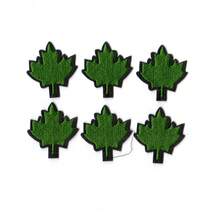 Mini Black & Red Maple Leaf Embroidered Patch And Applique - 3.81cm Iron-On Fabric Patch, DIY Embroidery Patch, Sewable & Iron-On Heart Patch, Suitable For Clothes, Jackets, Hats, Backpacks, Jeans, Decorative Badge - Ironing Style - View 14