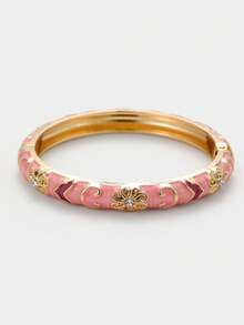 Sorayune Enamel Craft Colorful Cloud Bracelet, Vintage Asymmetric Dyed Twisted Bangle, Fashionable Versatile - Multicolor - View 12