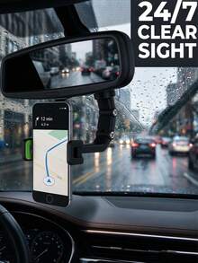 360° Rotatable Adjustable Phone Holder, Space-Saving Car Phone Mount, L-Shaped Design, Secure Grip, Sturdy Structure, Compatible With IPhone And Android Phones, Home Decor, Office Desk Phone Accessory, Camping Travel Home Essential - Multicolor - View 1
