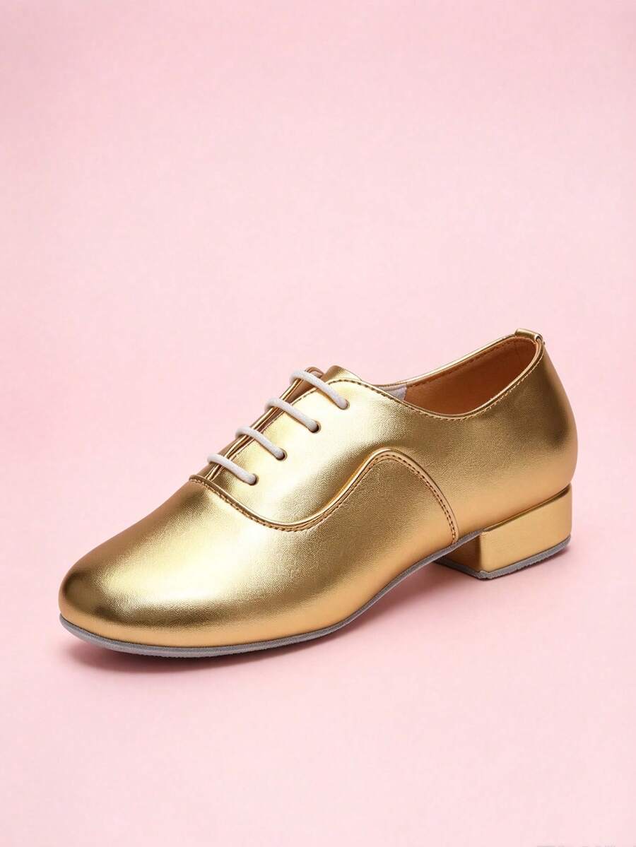 Men's Dance Shoes Gold Standard Latin Dance Shoes Salsa Dance Shoes - Gold - View 1