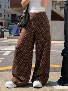 High-Waist Wide Leg Pants, Summer Tummy Control Non-See-Through Yoga Casual Pants Sports - Multicolor - View 9