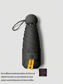 Capsule Sun Umbrella For Women, UV Protection, Sunshade & Rain Umbrella 2-In-1, Mini 5-Fold, Ultra-Lightweight & Portable - Multicolor - View 8