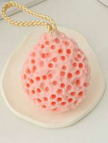 1pc Honeycomb Bath Sponge, Soft Exfoliating Shower Scrubber, Rich Lather, Suitable For Delicate Skin, Unisex, Bath Accessories, Body Scrubber - Multicolor - View 11