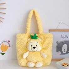 Disney Cartoon Doll Cute Girl Sweet Shoulder Bag Large Capacity Plush Doll Handbag - Multicolor - View 16
