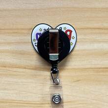 Retractable D Card Holder Reel With Cute Cartoon Design, Nurse Hospital Badge Holder Office Lanyard 1pc - X967 - View 5