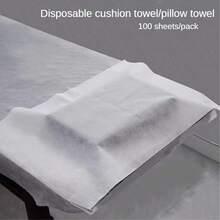 Disposable Massage Bed Sheets (100pcs) – Non-Woven – Suitable For Beauty Salon & Tattoo Bed – Includes Cleaning Pad, Face Pillow Cover And Mattress Cover - Multicolor - View 1