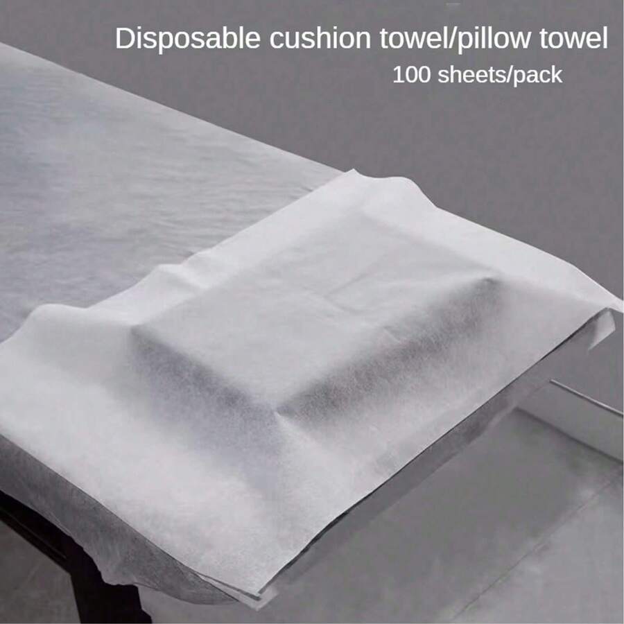 Disposable Massage Bed Sheets (100pcs) – Non-Woven – Suitable For Beauty Salon & Tattoo Bed – Includes Cleaning Pad, Face Pillow Cover And Mattress Cover - Multicolor - View 1