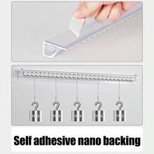 1pc Sliding Modular Menu Receipt Organizer, Wall-Mounted, Drill-Free Aluminum Kitchen And Restaurant Order Sorter, Suitable For Restaurants, Food Trucks And Other Locations To Store Receipts, Supports Hanging Various Receipts, Vouchers And Tickets - Multiple Styles - View 6