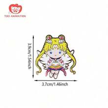 TOEI ANIMATION Sailor Moon Enamel Pin Lapel Badge Brooch Bag Jacket Decoration Accessory Collectible Fan Gift Christmas Holiday Gift 1 Pc - Multicolor - View 7