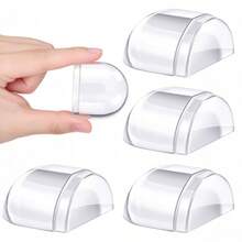 4pcs Transparent Anti-Collision Stickers, Self-Adhesive Door Bumpers - Door Stop - View 1