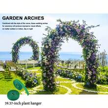 SKYNEST [Metal Garden Arch, Climbing Plants] 2 Sizes Metal Garden Arch - Wedding & Event Decoration, Garden Trellis For Climbing Plants, Assemble Freely - 1/2 Pack,Metal Material - A - View 15