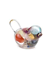 QYDCX 1/6 Pcs Natural Crystal Mini Bird Figurine, Handmade Glass Ornament With Gemstone, Cute Decor For Desktop Home Office, Aesthetic Room Decor Gift - Multicolor - View 12