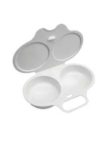 1/2/3 buah Alat Perebus Telur Microwave. Cangkir Telur Dua Lapis Non-Listrik dari Plastik PP Tahan Panas dengan Alas Berinsulasi & Pegangan Kokoh, Alat Sarapan Hemat Ruang untuk Rumah, Kantor & Asrama, Peralatan Dapur Tahan Lama dan Mudah Dibersihkan. - MultiWarna - View 16