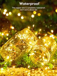 Christmas Fairy String Lights, Warm White Fireworks/Starlight Firefly Lights; Suitable For Christmas Tree Decoration, DIY Wreaths, Weddings And Indoor/Outdoor Holiday Decor - Multicolor - View 3