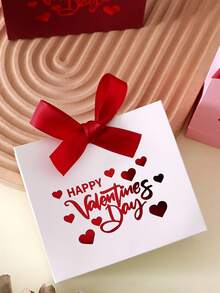 10/20pcs Valentine's Day Gift Boxes - Valentine's Day Gift Box, Heart-Shaped Gift Box, Red White Pink Color Scheme Gift Box, Theme Party Favor Box, Couple Surprise Gift Box - View 8