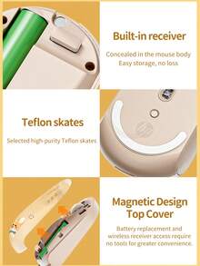 HP Wireless Silent Mouse, Ergonomic Right-Handed Design, 2.4GHz Stable Connection For Desktop & Laptop, Cute Westie & Corgi Options, Suitable For Holiday Gifts - View 9
