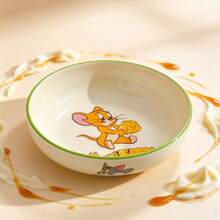 TOM AND JERRY. 1pc Official Authentic Super Cute Ceramic Square Bowl, Thick Anti-Scald Seasoning Dish, Long-Lasting Non-Fading Underglaze Color, Snack/Dipping Sauce Multi-Purpose Bowl - Multicolor - View 20