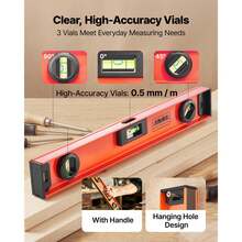 Home Spirit Level - 4 Pieces 40/60/90/120 cm - View 3