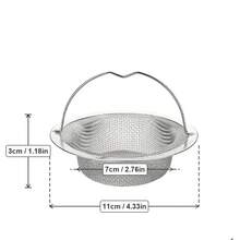 4pcs Stainless Steel Sink Strainer With Handle, Rust-Proof Mesh Filter, Suitable For Kitchen And Bathroom Sinks, Effectively Prevents Clogging, Perfectly Handles Vegetable And Fruit Residue, Household Kitchen Accessories. - Mesh Filter - View 5