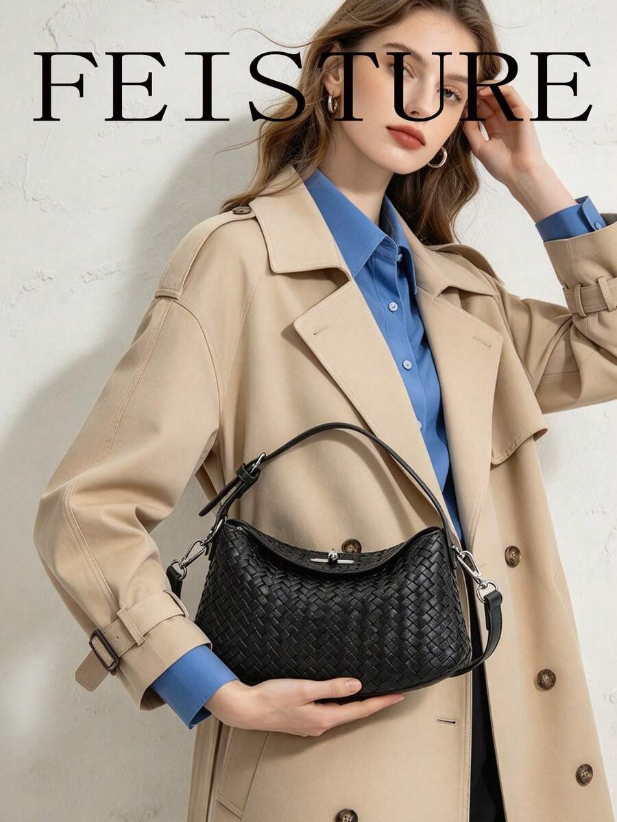 1pc Women's Solid Color PU Leather Shoulder Crossbody Bag, Matte Handbag With Adjustable Strap, Suitable For Travel