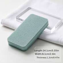 2pcs Glass Limescale Magic Cleaning Brush, Household Bathroom Mirror Shower Room Tile Powerful Limescale Water Stain Water Mark Removal Tool, Multi-Function Window Glass Cleaning Tool - Sponge Cleaning Cloth - View 5