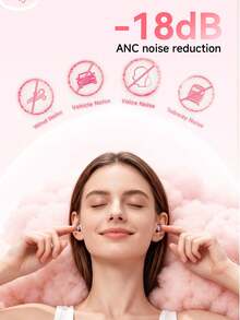 Acer OHR799 Wireless Bluetooth Earbuds: Compact Size, Comfortable Fit, Active Noise Cancellation, Touch Control, Portable Charging Case, Designed For Women. Compatible With IOS And Android. - View 3