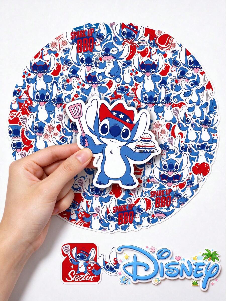 50PCS/150PCS Disney Stitch Stickers,PVC Waterproof Cute Cartoon Decals ...