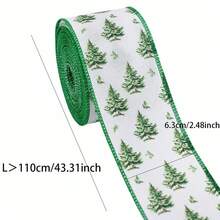 Christmas Kokir Ribbon DIY Bow Gift Wrapping Decorative Fabric Tape - Multicolor - View 4