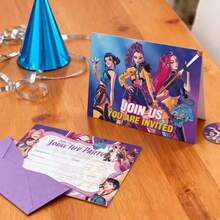 MONASHOP KPop Demon Hunters 1 Set/12pcs New Girls Group Theme Invitation Card Envelope Sticker Set, Suitable For Birthday Party Decoration, Holiday Decoration Accessories, Halloween Gift (Random Style) - Multicolor - View 1