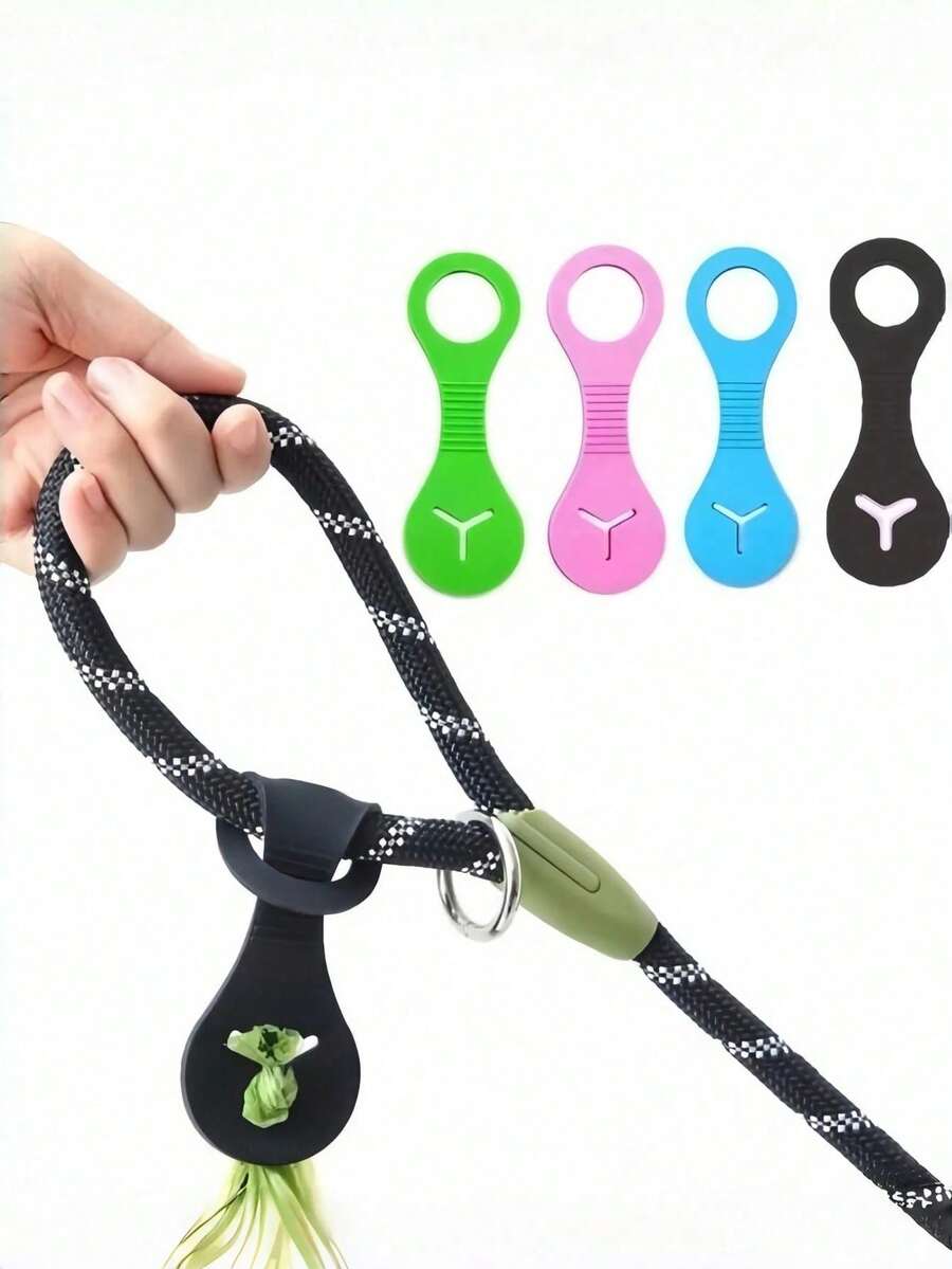 Pet Waste Bag Dispenser With Handle, Hands-Free Dog Poop Bag Clip, Leash Attachment, Pet Trash Bag Holder, Pet Cleaning Supplies Accessory, In Stock - View 1