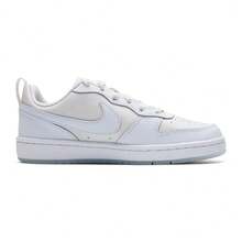 Nike Court Bourget Recrawford Comfortable And Versatile GS Low-Top Sneakers - Durable, Breathable, And Stylish - White - View 3