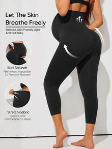 Maternity Leggings Plain - Hitam - View 2
