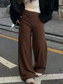 High-Waist Wide Leg Pants, Summer Tummy Control Non-See-Through Yoga Casual Pants Sports - Multicolor - View 5