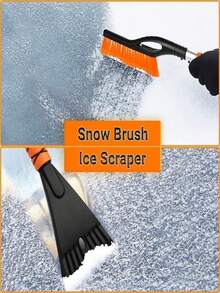 1pc Detachable Car Ice Scraper With Ergonomic Foam Handle, Snow Removal Tool For Cars, Trucks SUVs - CT-xC260 - View 7