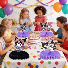 1pc/9pcs Cartoon Anime Honeycomb Desktop Decor, Decorated With Classic Cartoon Anime Character Patterns (Balloons Not Included). Exquisite Table Centerpiece Is An Ideal Choice For Fan Gatherings, Theme Parties, Suitable As Photography Props And Fan Collectibles. An Elegant Gift For Fans And Anime Enthusiasts - View 6