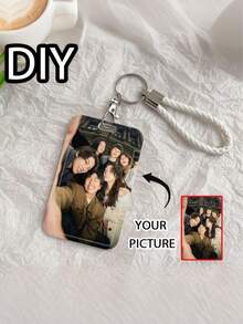 1pc Custom Photo Id Holder, Double-Sided Personalized Design, Custom With Your Photo, Suitable For Student ID, Work Badges, Public Transport Passes. - Multicolor - View 3