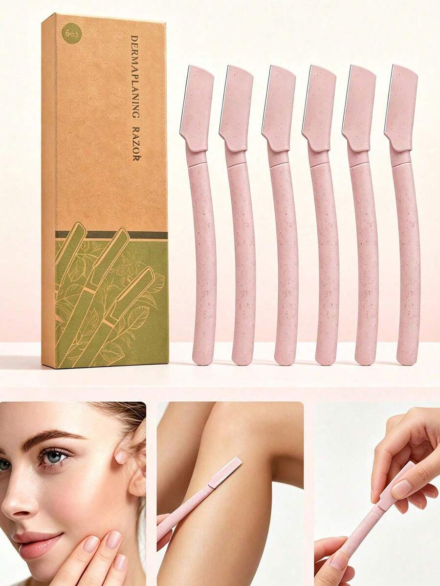 12pcs Women's Facial Razors, Multi-Function Eyebrow Trimmer, Portable Beauty Care Tool, Suitable For Travel And Daily Use, Home Decor, Bathroom Decor, Autumn Home Decor, Christmas Home Decor, Halloween Decor, Suitable For Wedding Events, Ideal Gift, National Day Gift, National Day School Gift, Saudi National Day Gift, Suitable For Saudi Arabia National Day Events, Halloween, Christmas