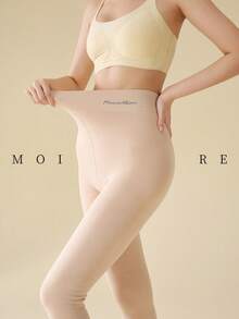 MOIRÉALLURE 1Pair FLEECE-LINED TIGHTS For Daily Life - Clear - View 6