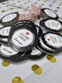 Creative Mariu Handmade Hang Tags, Made With Love (100 Pcs) - Model 4 - View 3