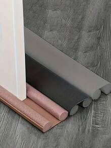 1pc/2pcs Door Bottom Draft Stopper Seal Strip (Minimalist Gray/Black), Suitable For Door Bottom And Door Frame Gaps; Features Soundproofing, Shock Absorption, Dust-Proof, Wind-Proof And Insect-Proof Functions; Easy Installation, No Damage To Floor; Solid Cylindrical Design, Quick Recovery After Compression; Suitable For Bedroom, Kitchen And Various Home Settings, Hotels, Restaurants, Offices And Commercial Spaces. - Multi-color - View 2