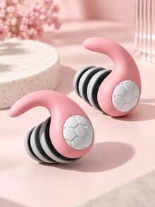 1 Pair Reusable Silicone Noise Cancelling Earplugs, Soft Sleep Earplugs, Suitable For Sleeping, Studying, Working, Traveling, Gym, Office And Noise Reduction Accessories - Multicolor - View 22
