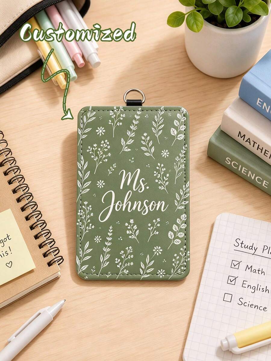 1pc Custom Photo Id Holder, Double-Sided Personalized Design, Custom With Your Photo, Suitable For Student ID, Work Badges, Public Transport Passes. - Multicolor - View 1